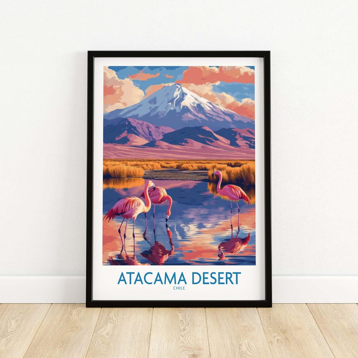Atacama Desert Travel Poster, Chile Landscape - Image 5