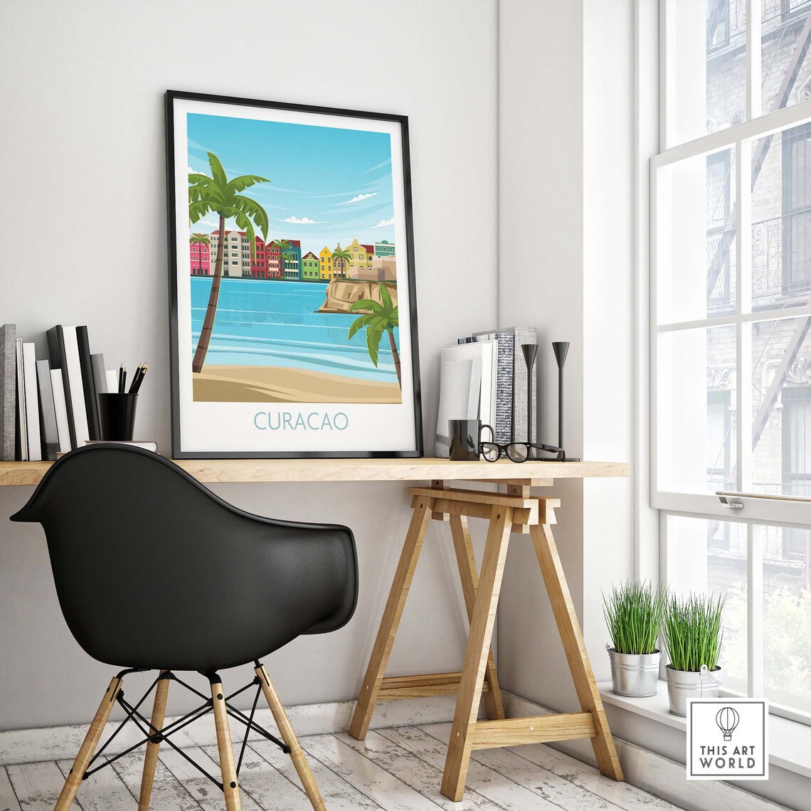 Curacao Travel Poster Art Print, Latin America - Image 4