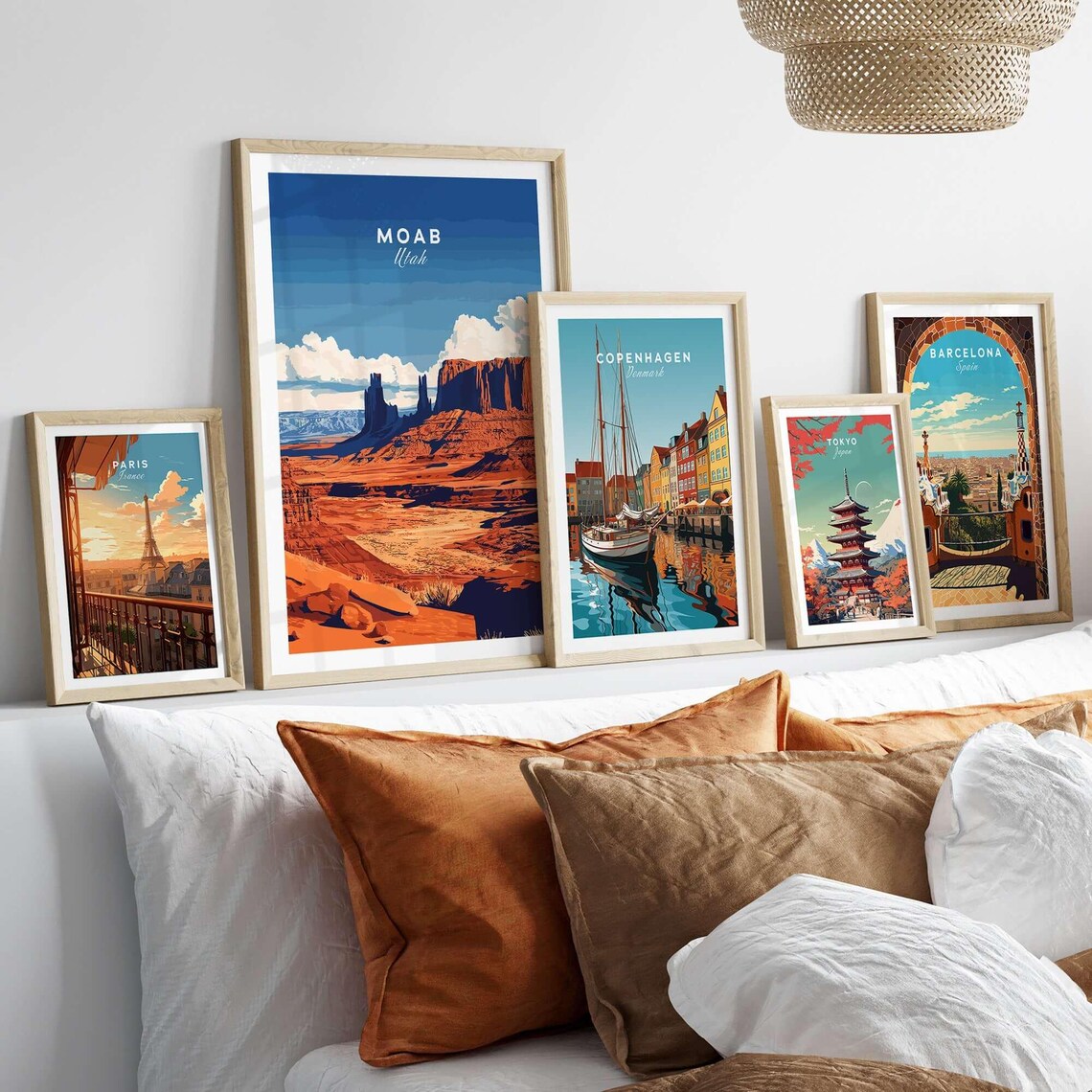 Moab Utah Red Rock Desert Canyon Sunset Vintage Travel Poster - Image 2