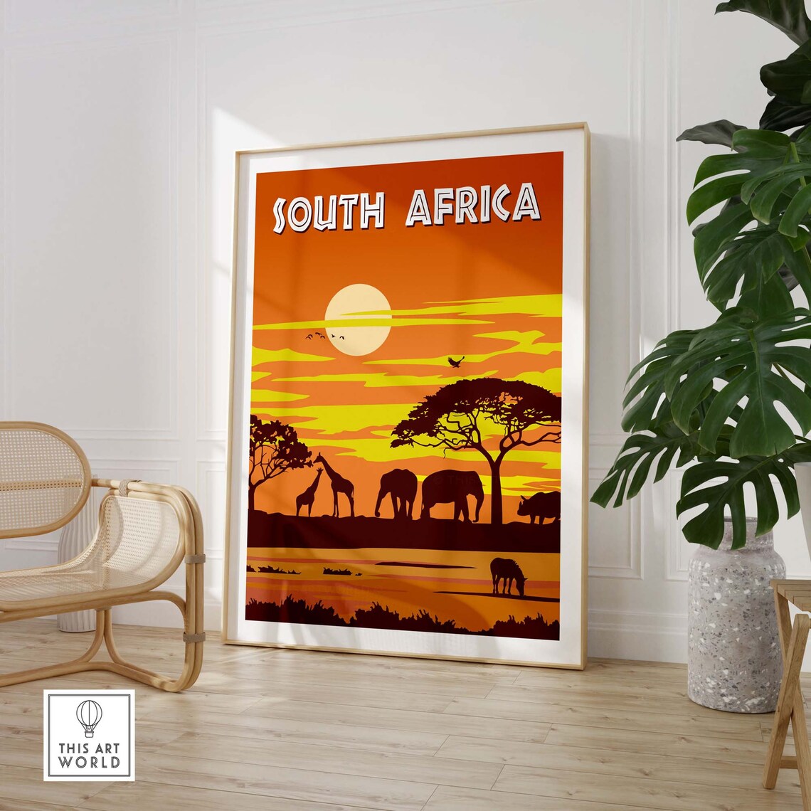 South Africa Kruger National Park Safari Travel Poster - Image 3