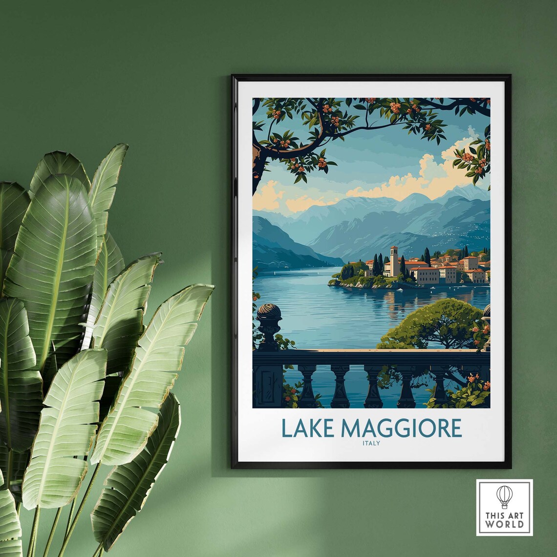 Lake Maggiore Italy Travel Poster, Wall Art Print - Image 2