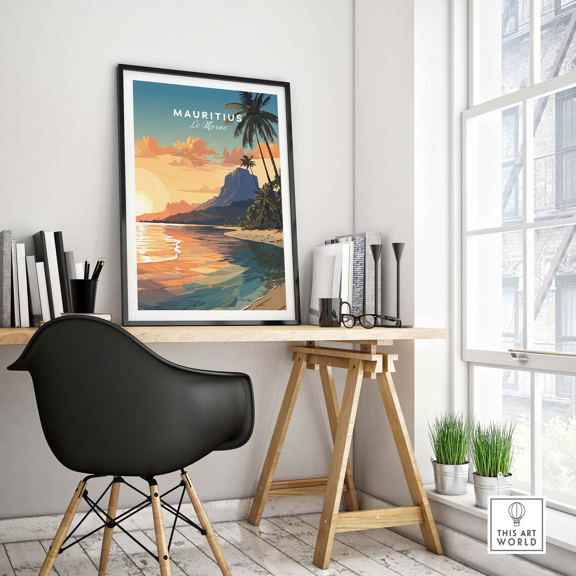 Le Morne Mauritius Travel Poster Art Print - Image 4