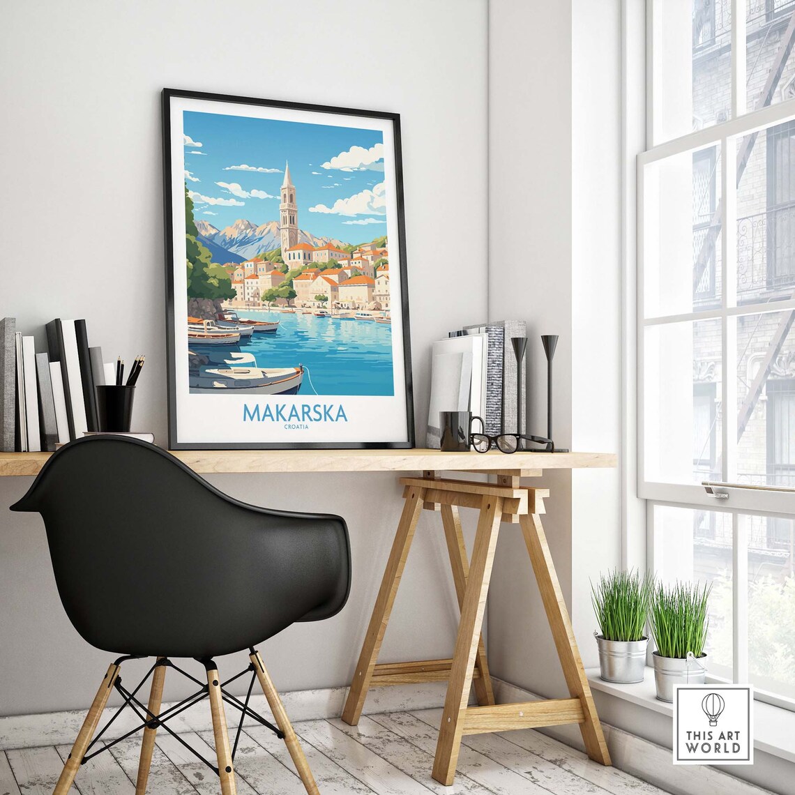 Makarska Travel Poster, Croatia Wall Art - Image 4