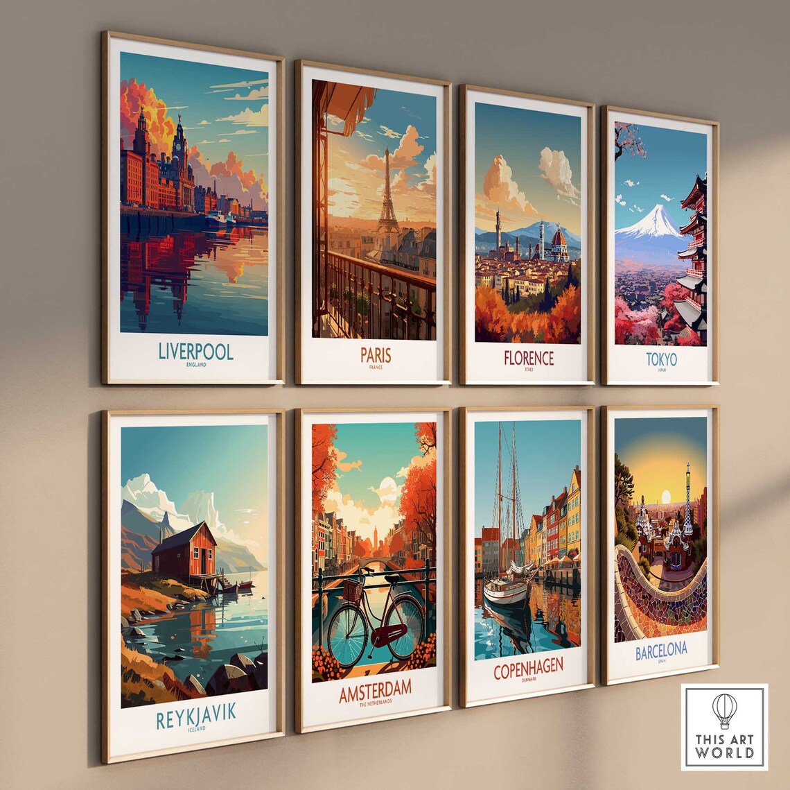Liverpool Travel Poster, England Travel Art Gift - Image 3