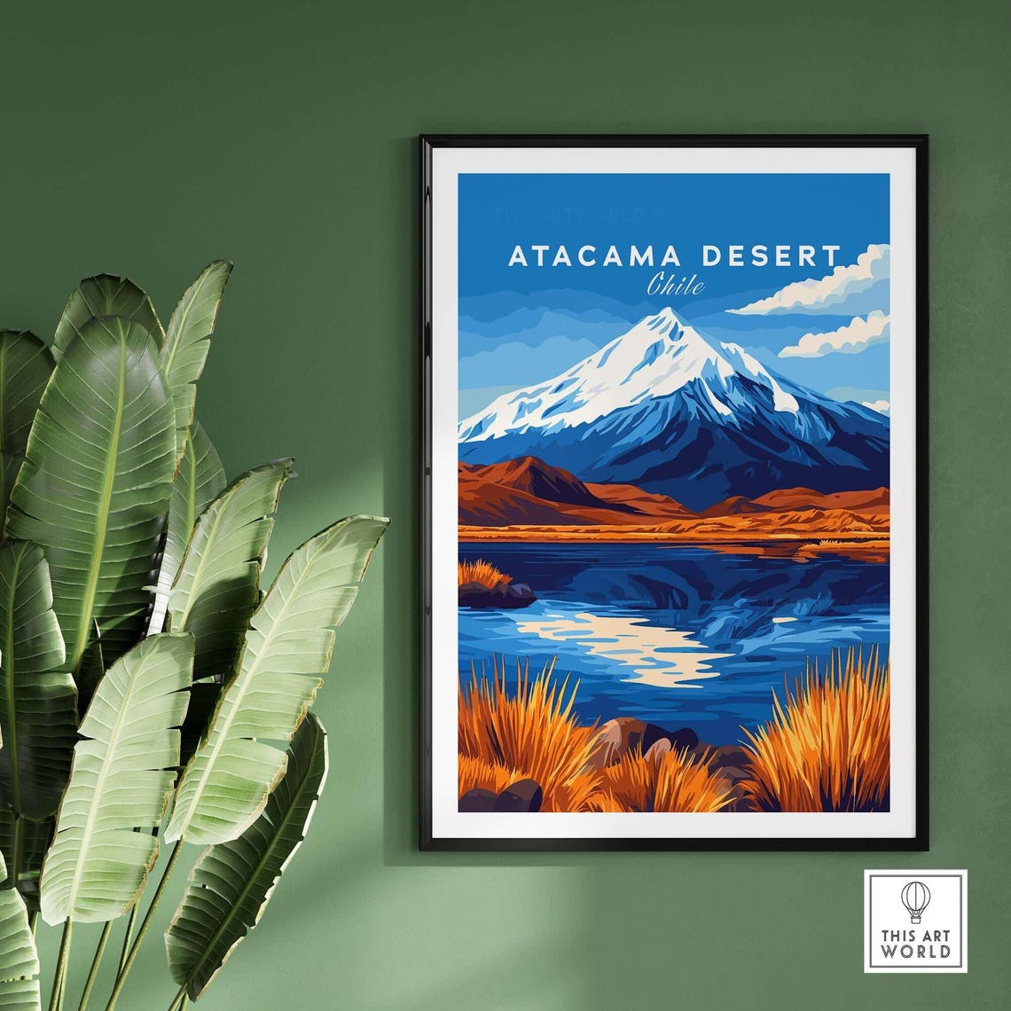 Atacama Desert Travel Poster, Chile Landscape - Image 2