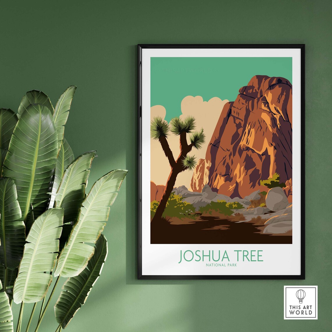 Joshua Tree National Park Majestic Rock Formation Desert Art Poster - Image 2