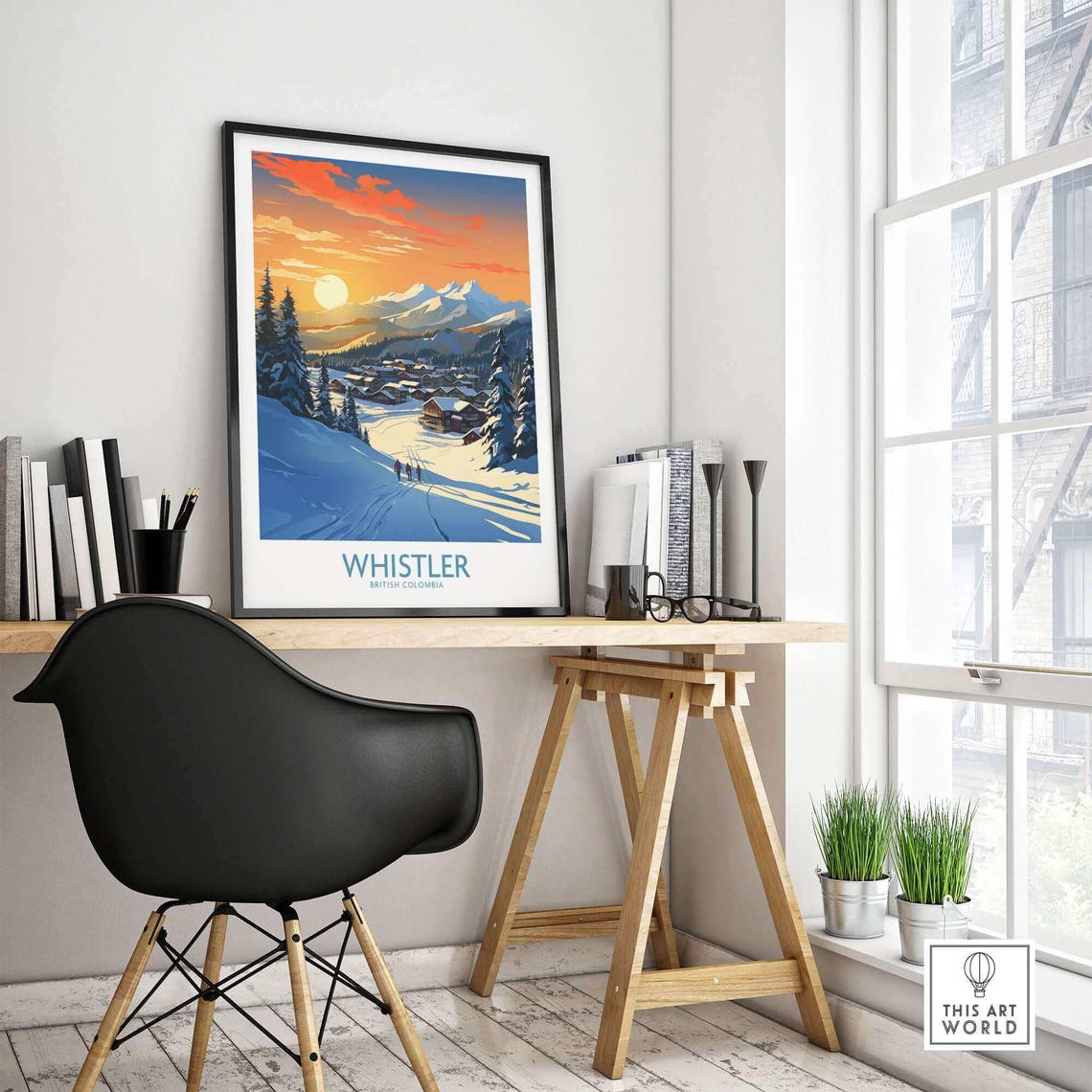 Whistler Ski Resort, Winter Sports Adventure Poster - Image 4