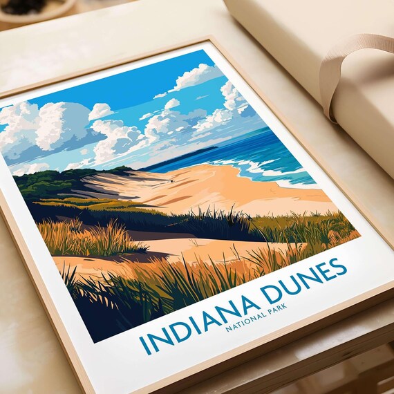Indiana Dunes National Park Travel Poster