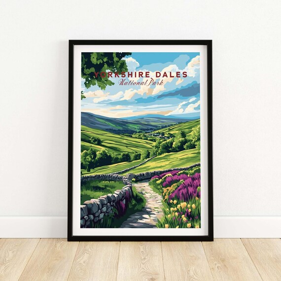 Yorkshire Dales House Decoration, England Art Print