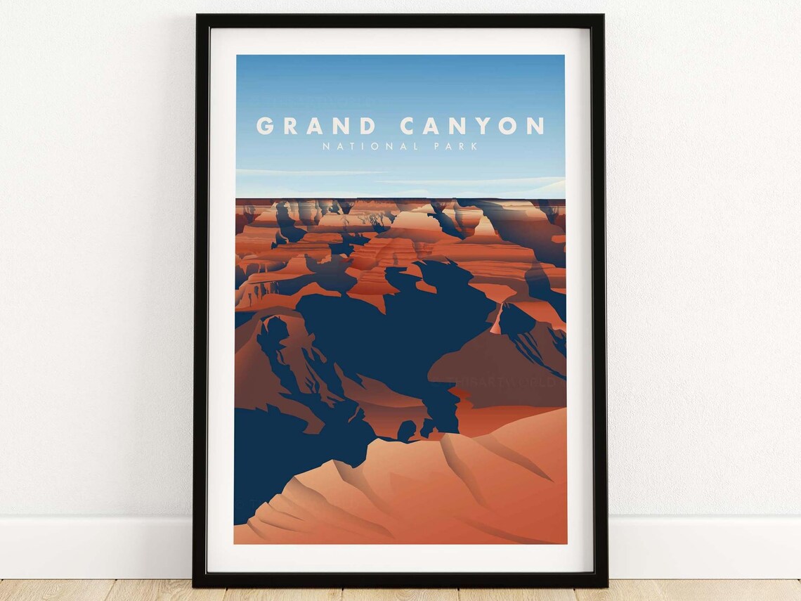 Grand Canyon National Park Poster, Arizona Art Print