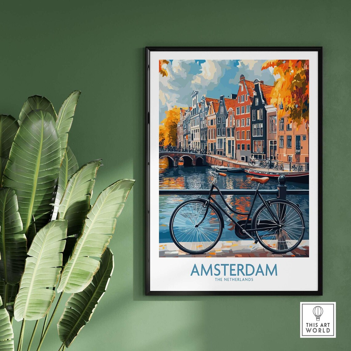 Amsterdam - Vintage Travel Poster - Image 2