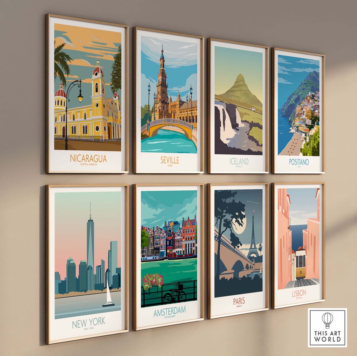 Nicaragua Travel Poster, Latin America Wall Art - Image 3