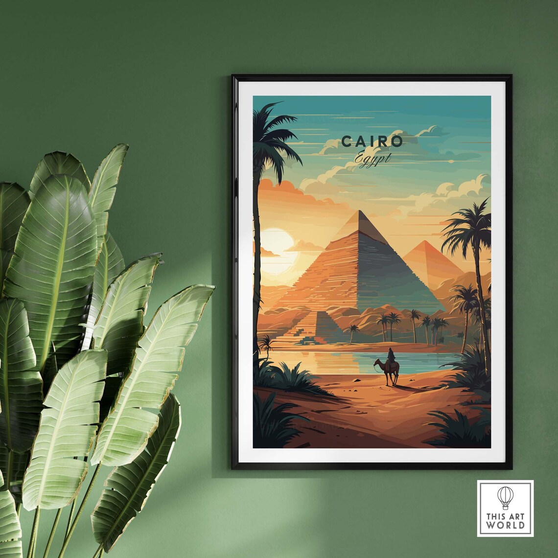 Cairo Travel Poster, World & Cultural Art - Image 2