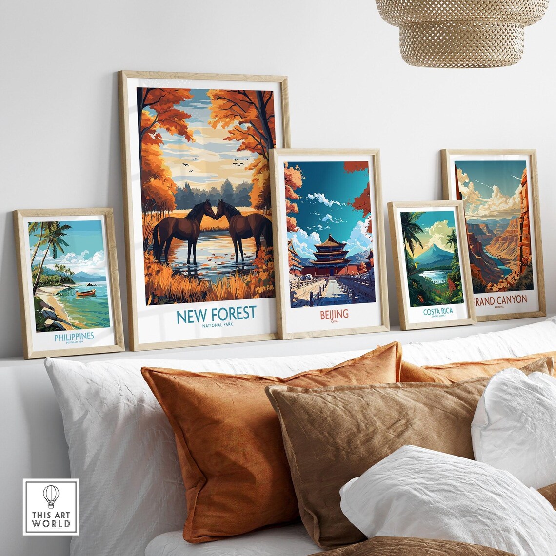 New Forest National Park Travel Poster, Illustration - Image 3