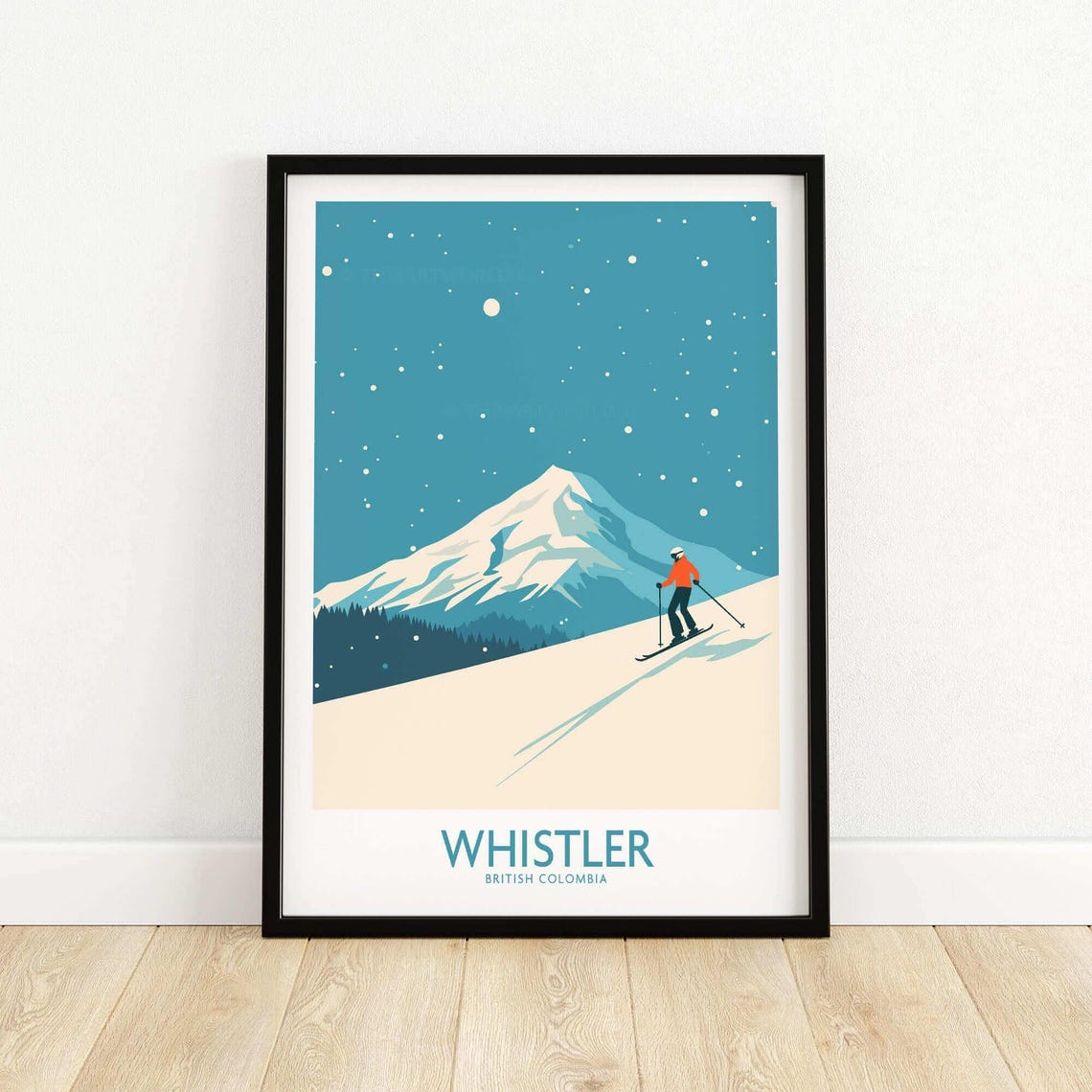 Whistler Ski Resort, Winter Sports Travel Poster - Image 5