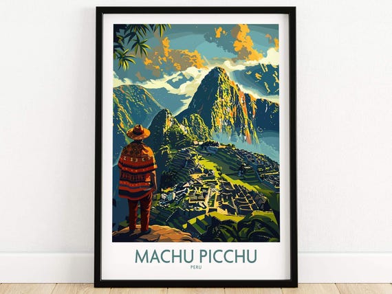 Machu Picchu Travel Poster
