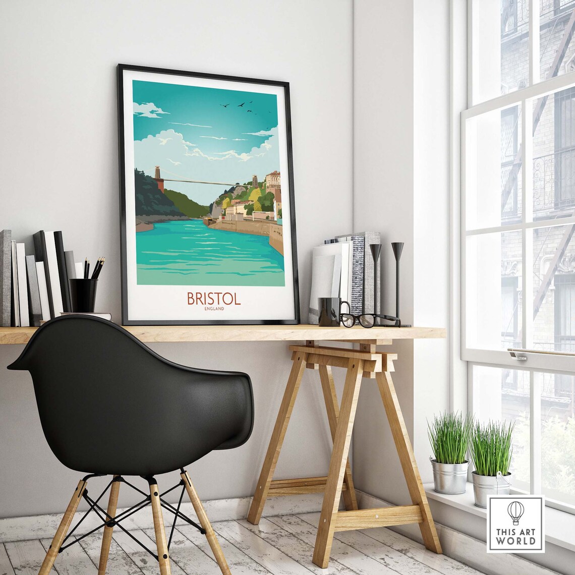 Bristol Bridge, Clifton Suspension Bridge Art Print - Image 4