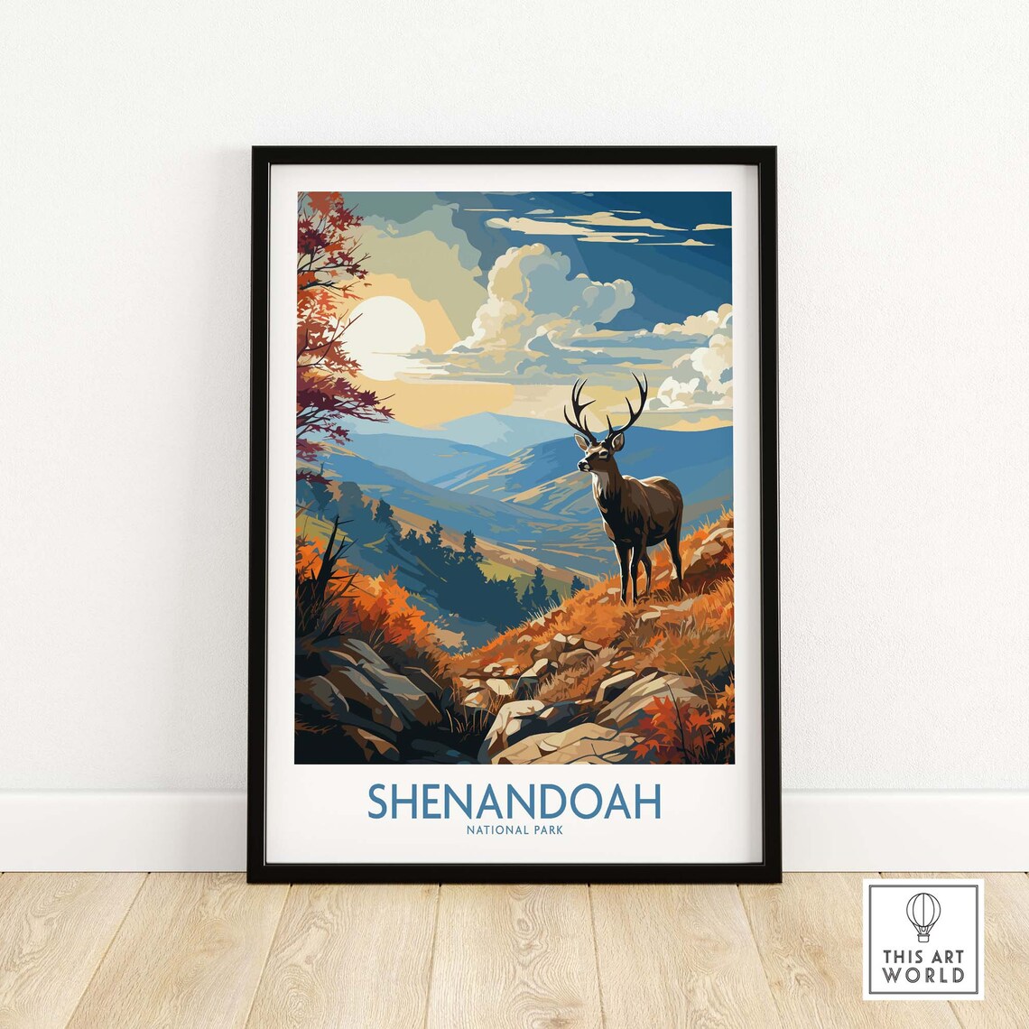 Shenandoah National Park Travel Poster, Home Decor