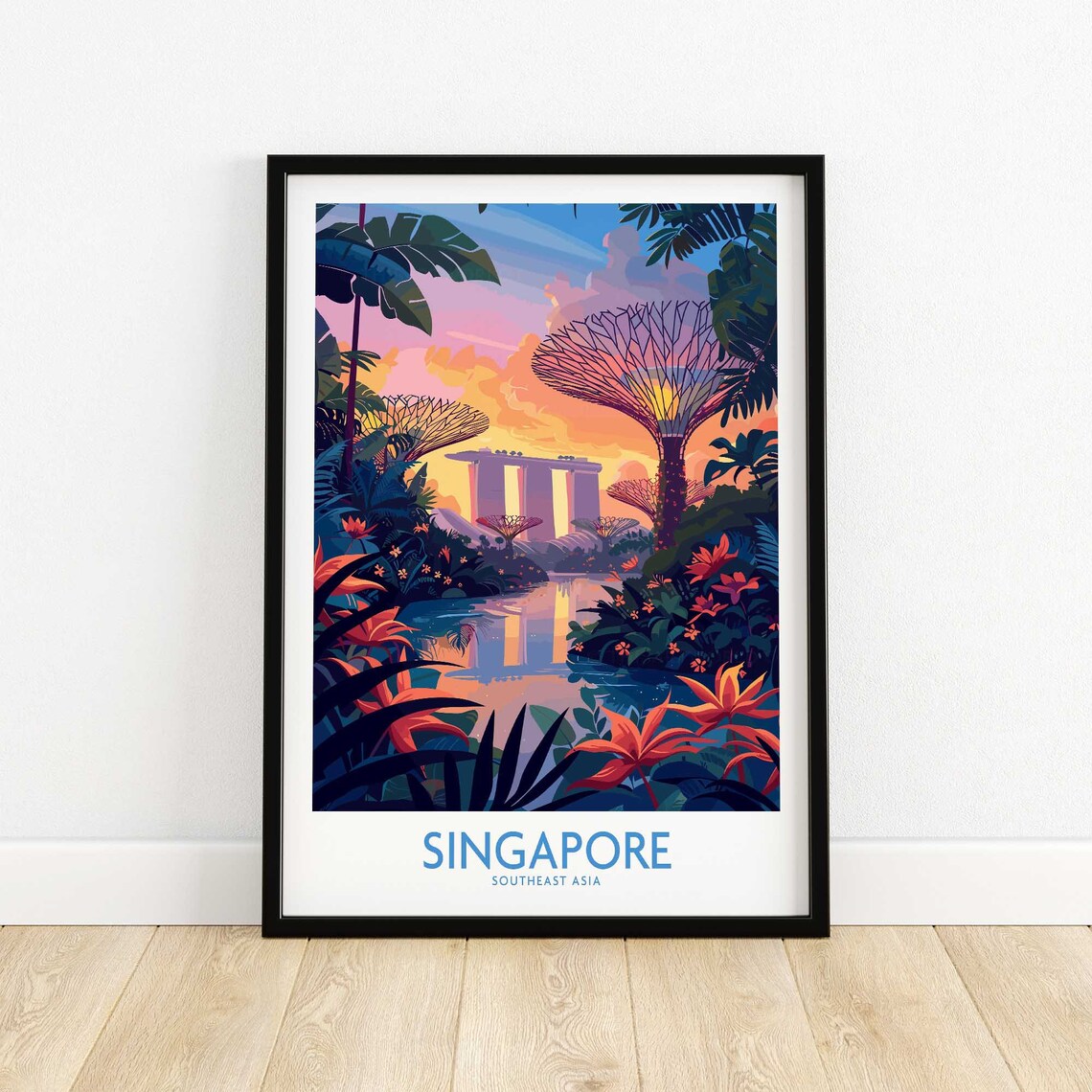 Singapore Home Decor Gift Wall Art Print - Image 4