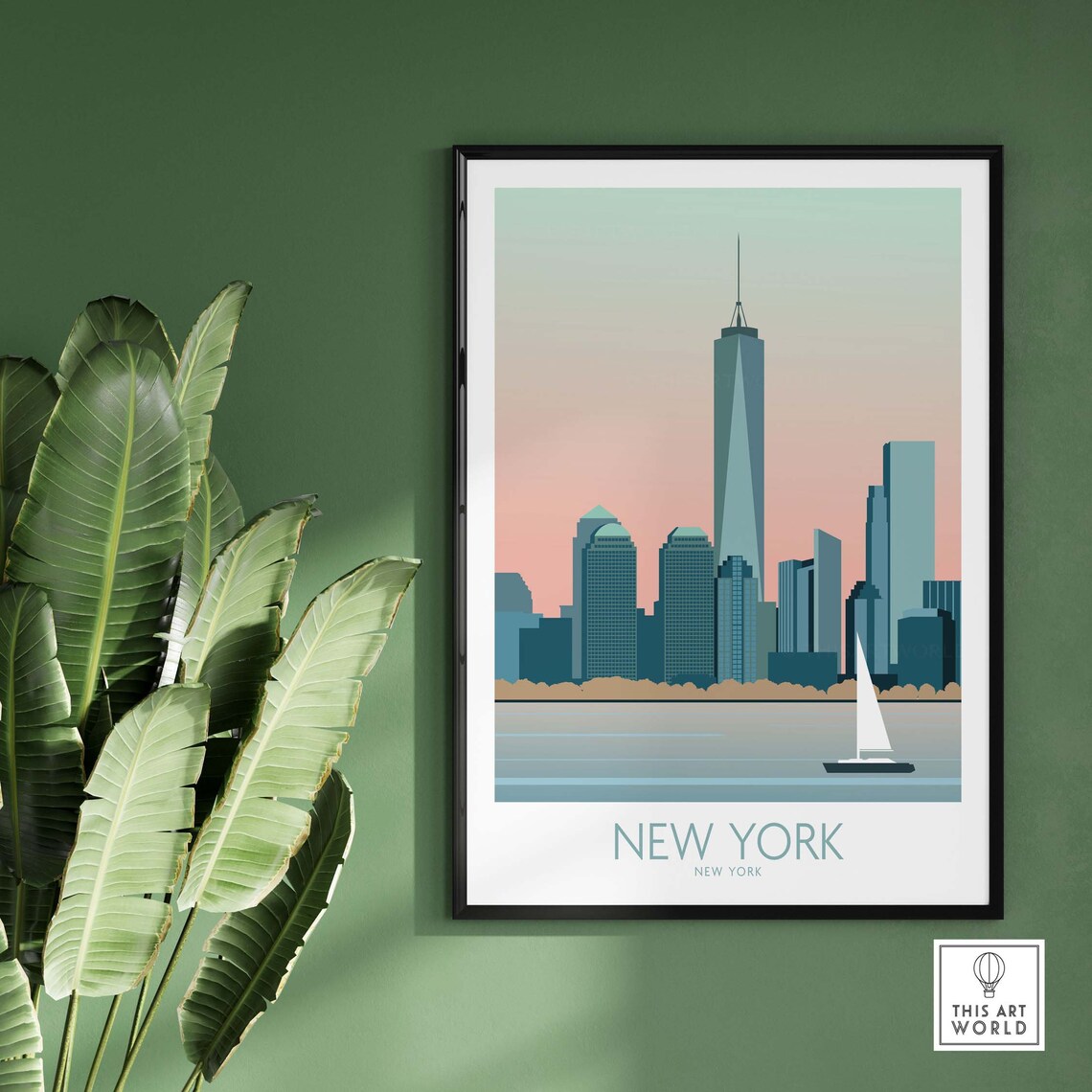 New York City Skyline Minimalist Art Print - Image 2