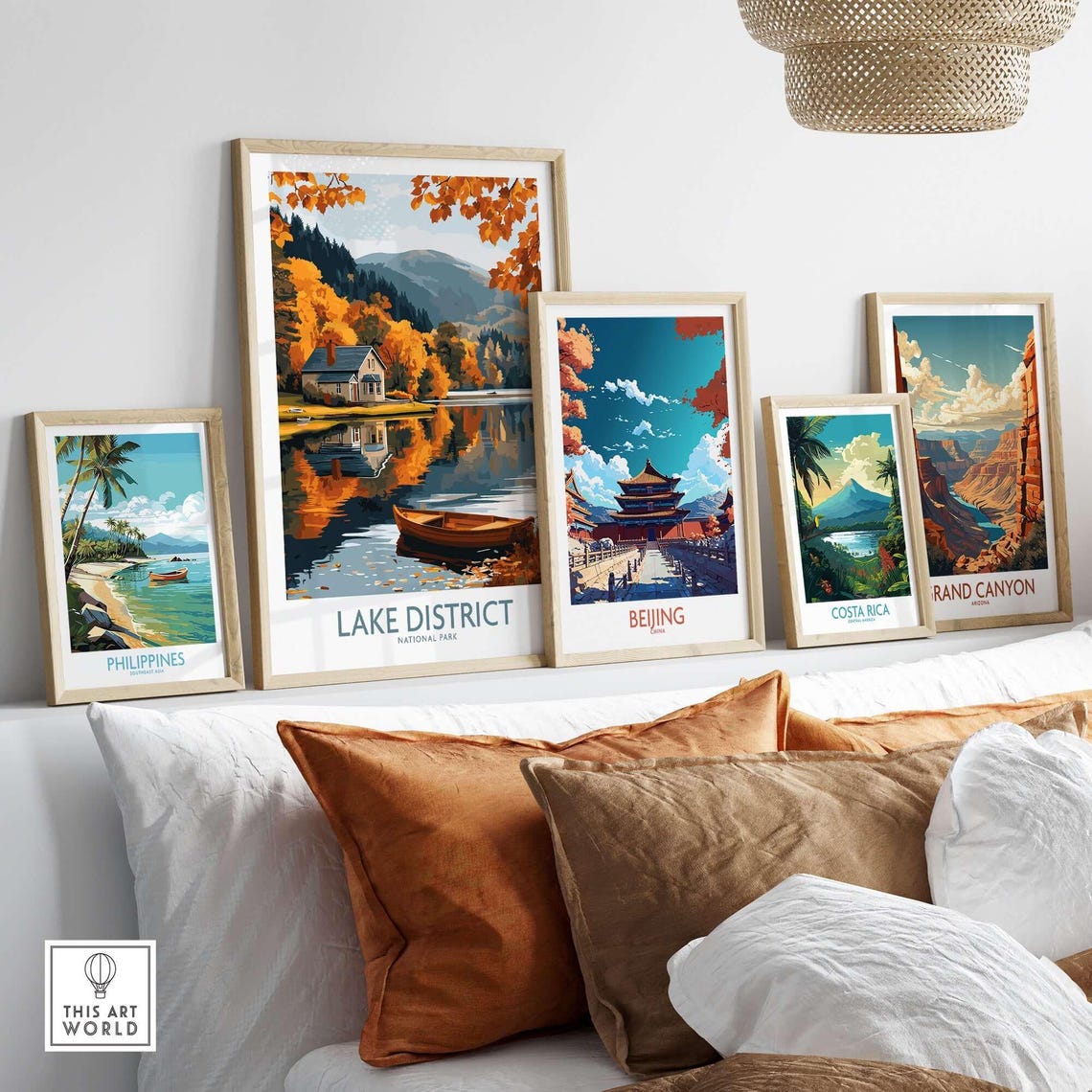 Lake District England Travel Poster, Home Decoration - Image 3