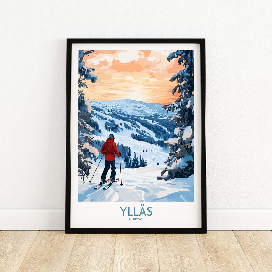 Ylls Ski Resort, Winter Sports Art Print - Image 5