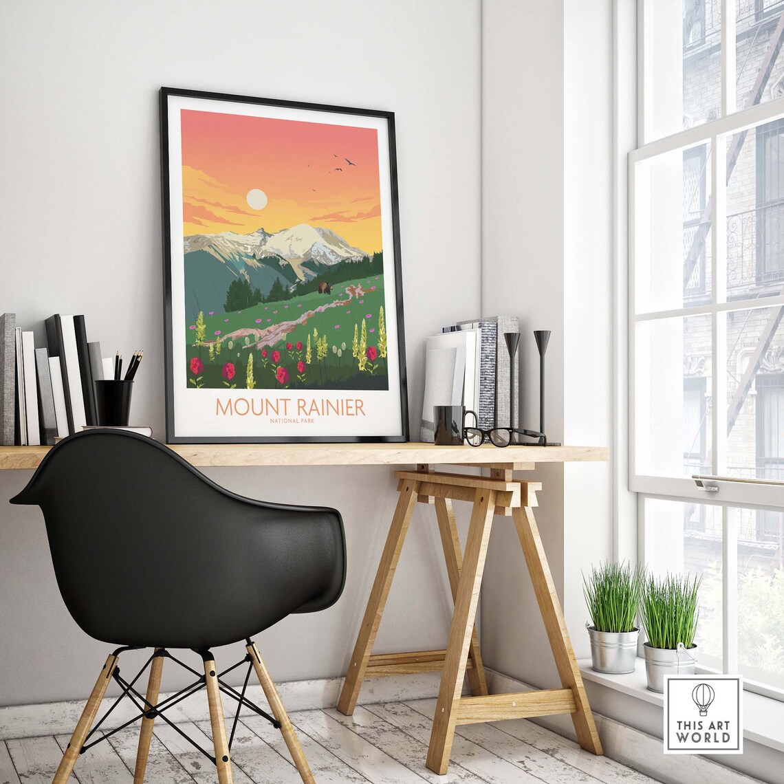 Mount Rainier National Park Home Decor Poster - Image 4
