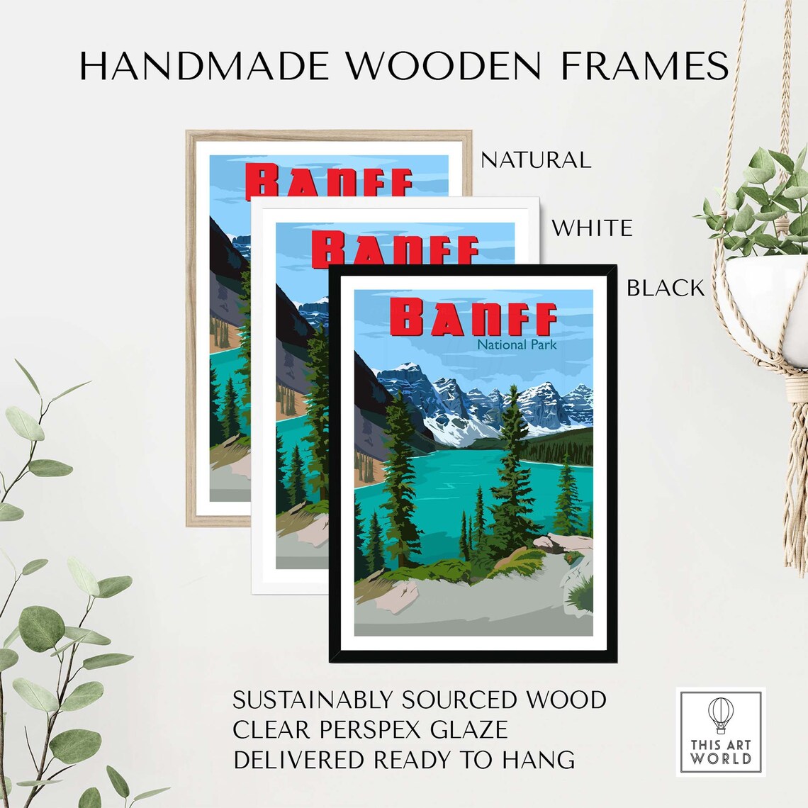 Banff National Park Travel Poster Art Print - Image 2