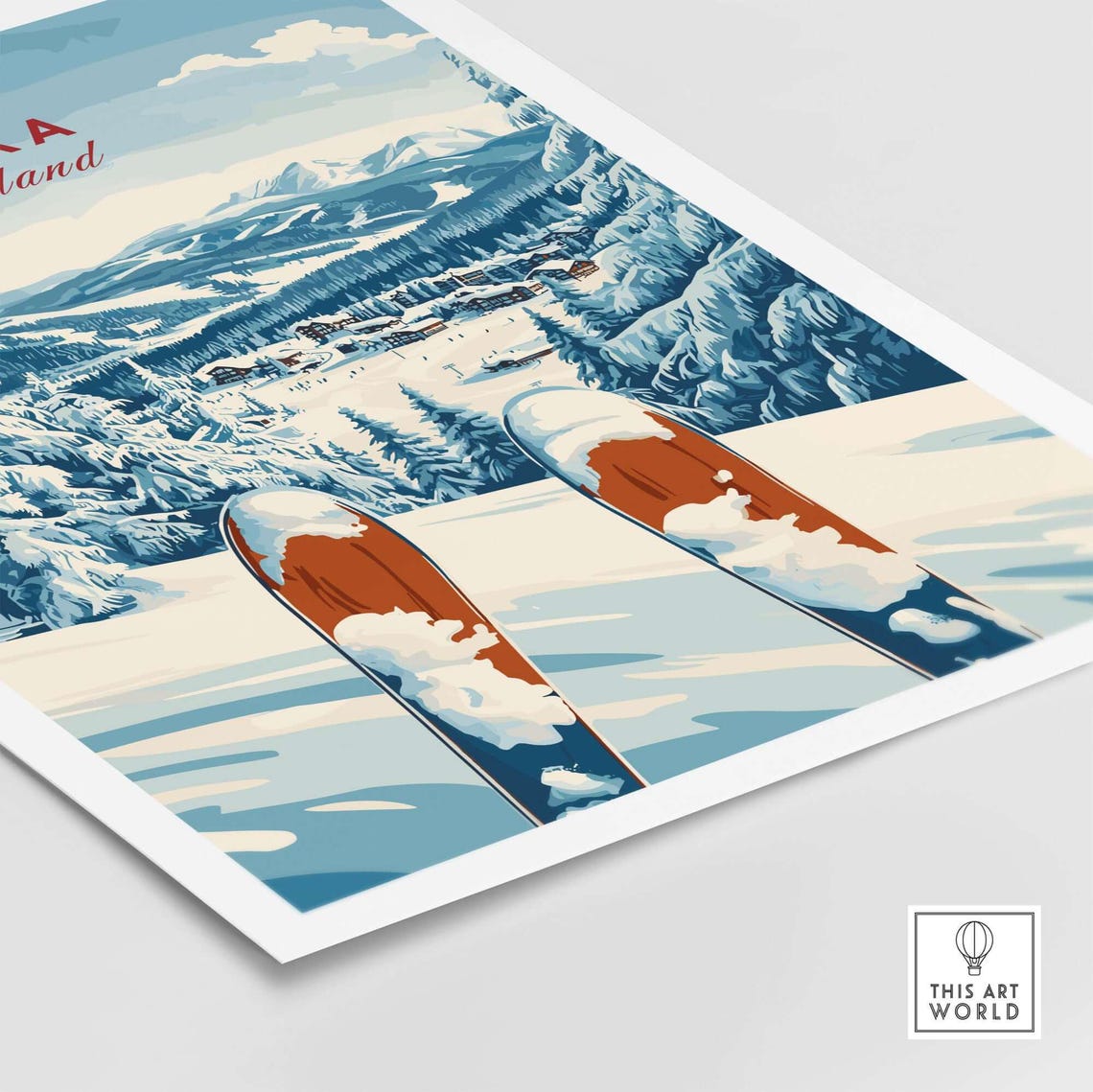 Ruka Ski Resort Travel Poster, Finland Gift - Image 5