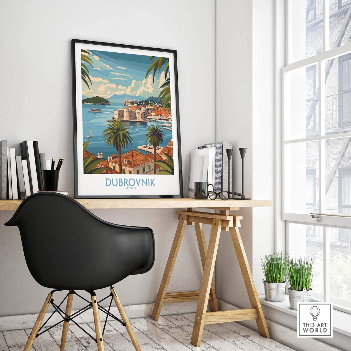 Dubrovnik Travel Poster, Croatia Wall Art - Image 4