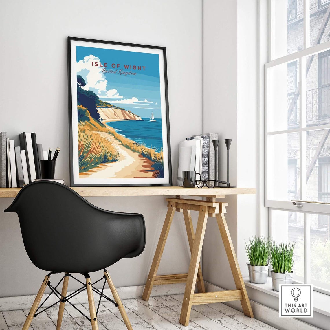 Isle Of Wight England Travel Poster, Illustration - Image 4