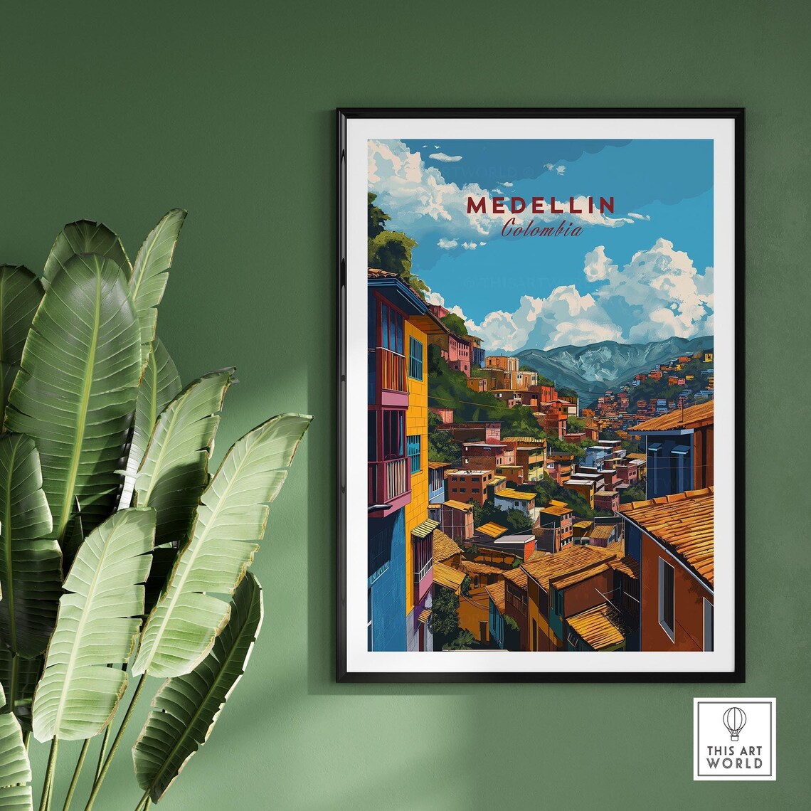 Medellin Travel Poster, Colombia Art Print - Image 2
