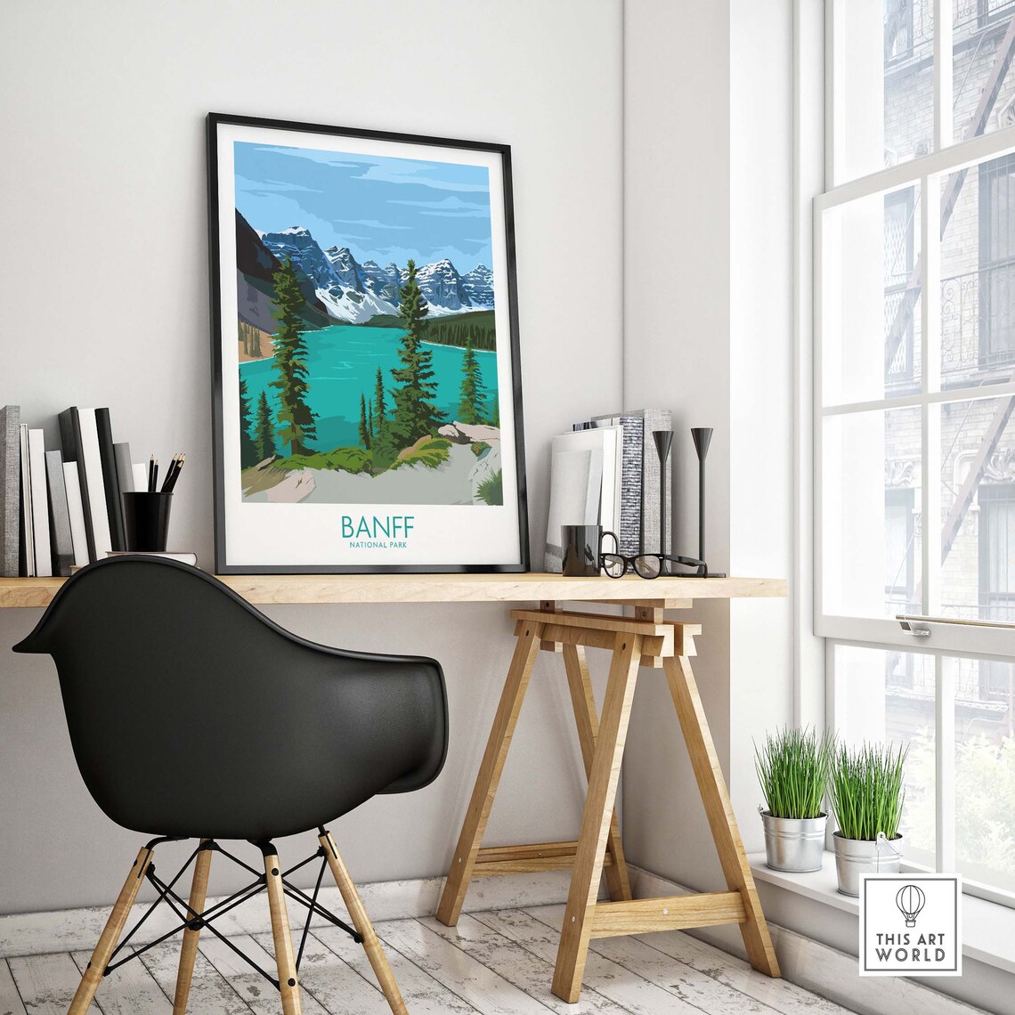 Banff Travel Poster, Banff National Park Art Print