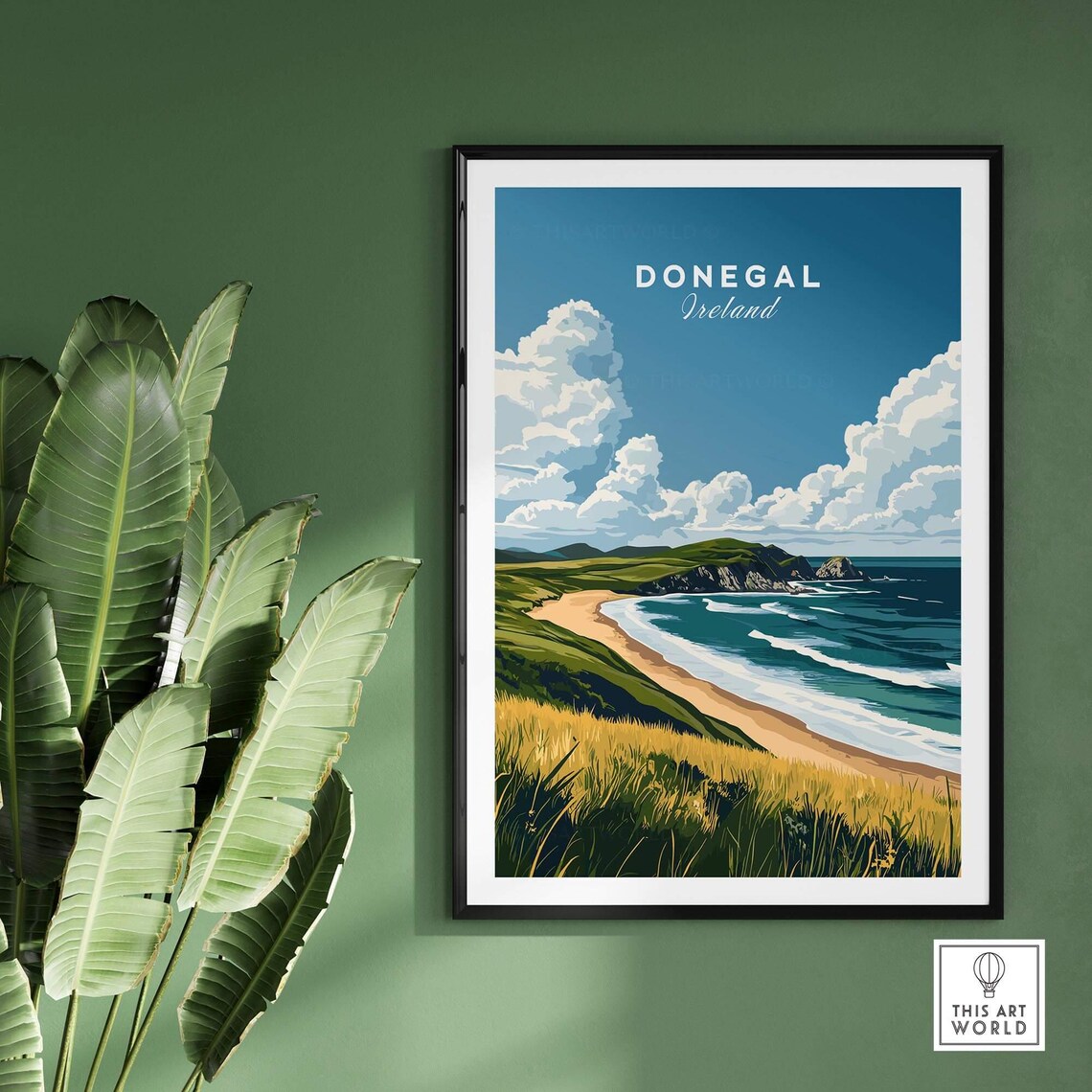 Donegal Travel Poster, River Eske Ireland - Image 2