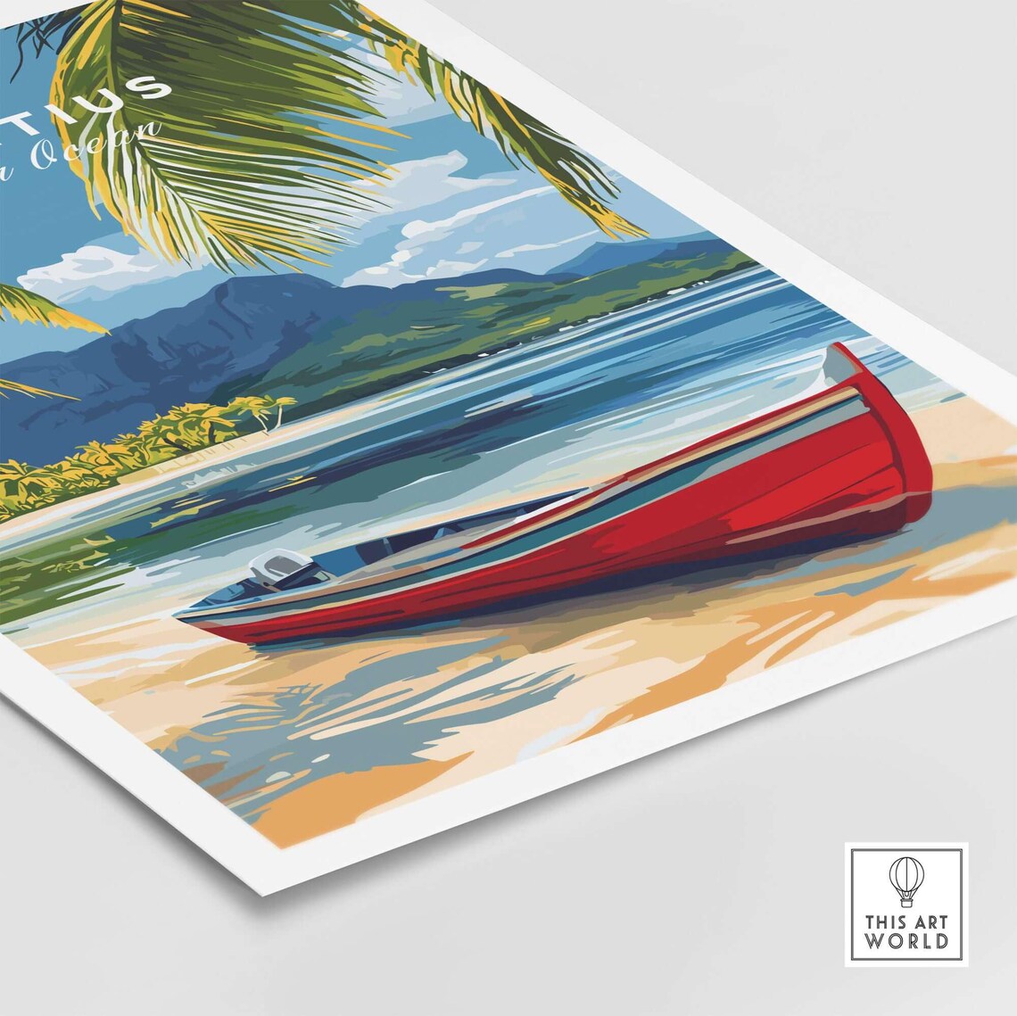 Mauritius Island, Indian Ocean Beach Landscape Poster - Image 5