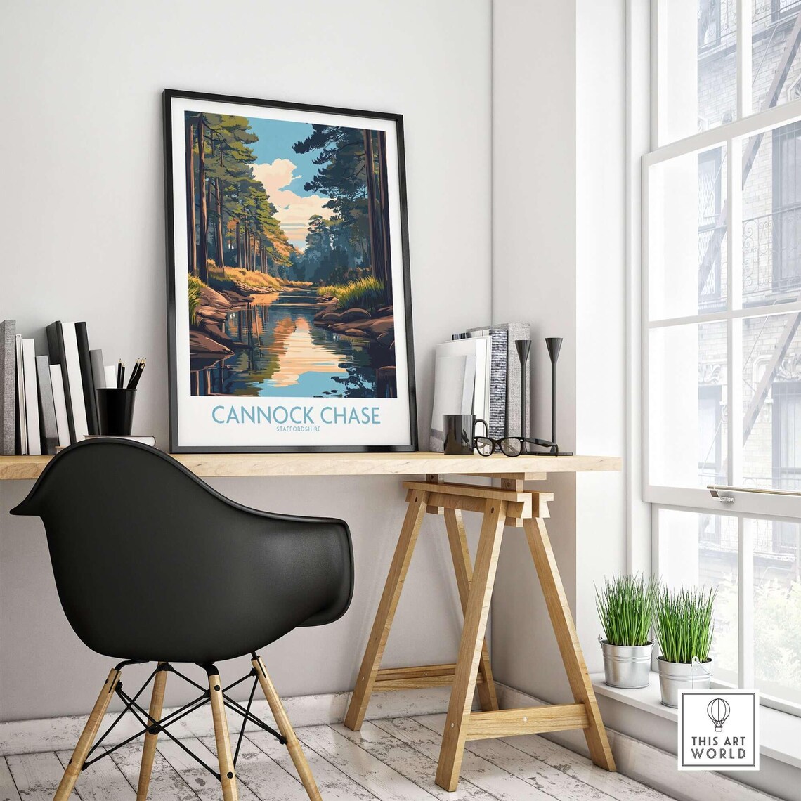 Cannock Chase, Staffordshire England Travel Poster - Image 4
