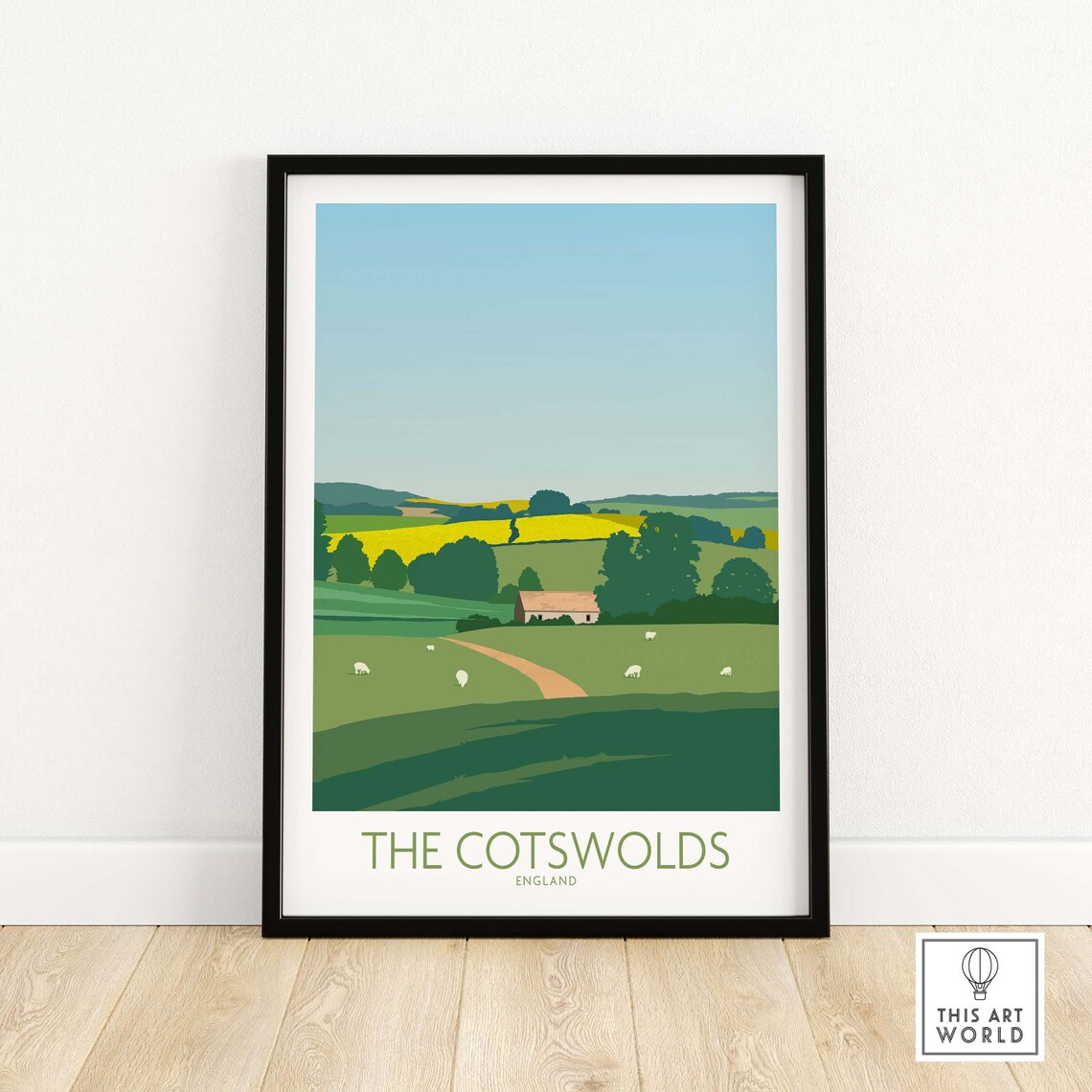 The Cotswolds England Travel Poster - Image 4