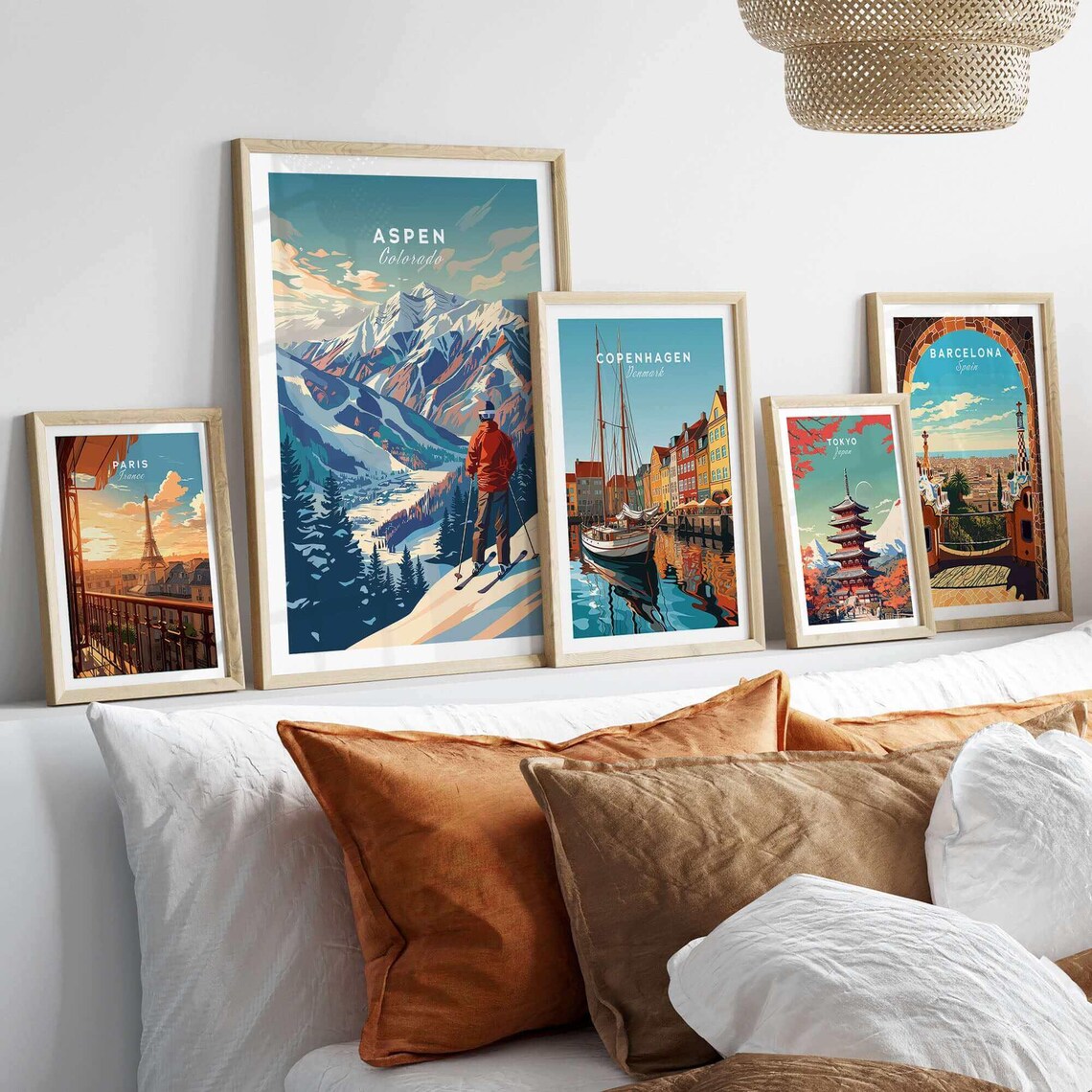 Aspen Ski Poster, Ski Room Art Print - Image 3