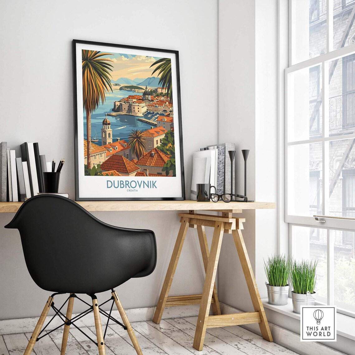 Dubrovnik Travel Poster, Europe Wall Art Decor - Image 4