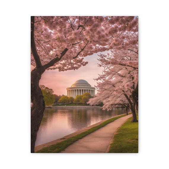 Cherry Blossom Canvas Print Washington Dc Wall Art
