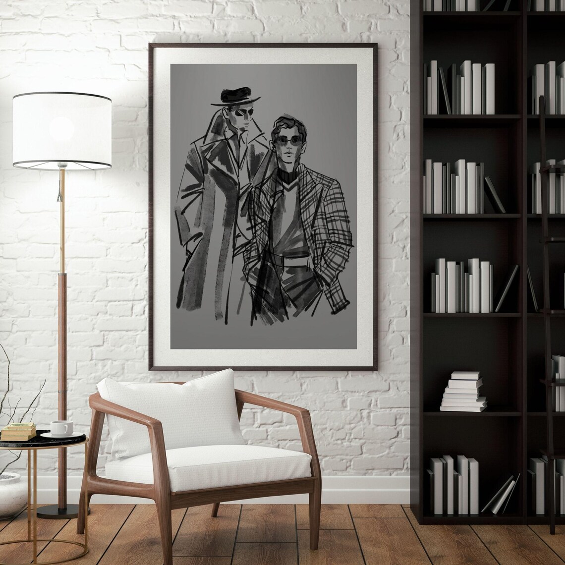 Sophisticated Masculinity Modern Wall Art - Image 2
