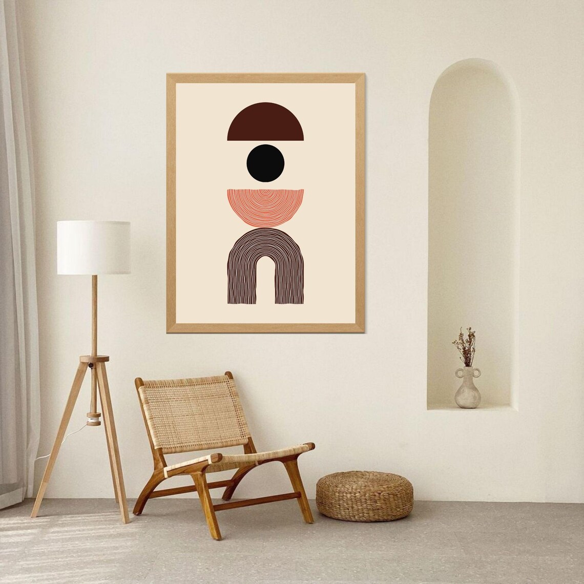 Boho Passion Inspired Abstract Art, Romantic Decor