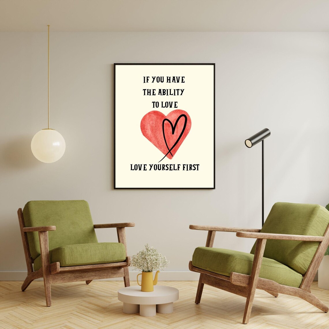 Love Yourself First, Minimalist Motivation Quote - Image 7