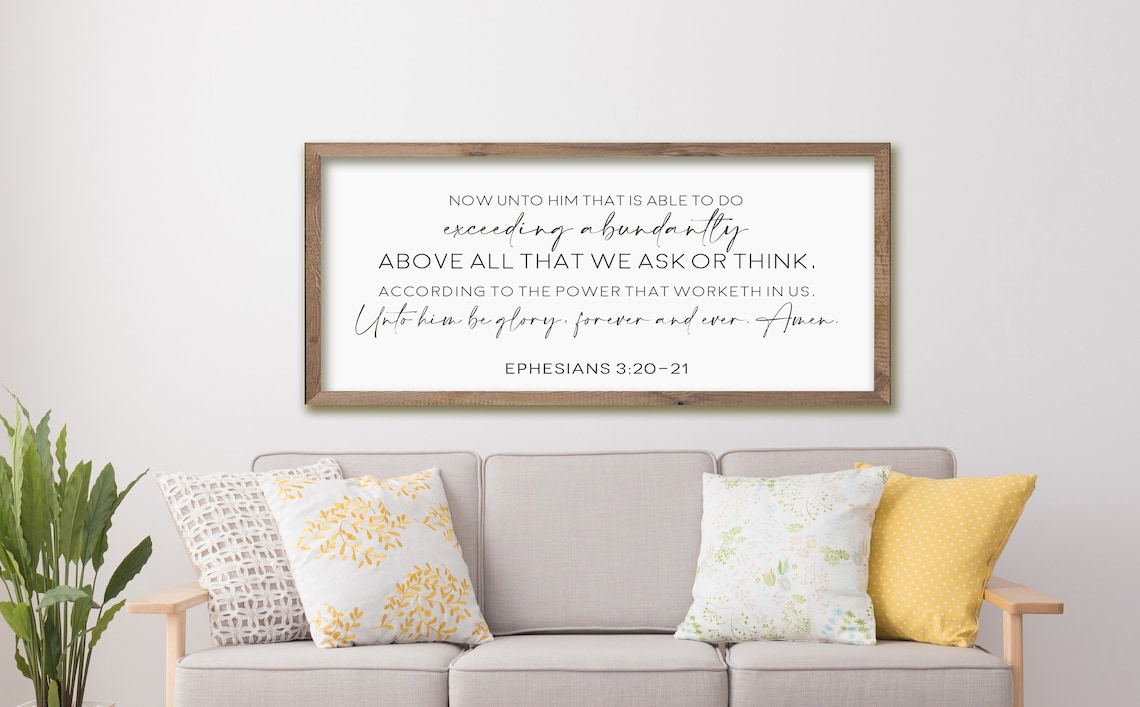Now Unto Him Who Is Able Bible Verse Sign Art Print - Image 2