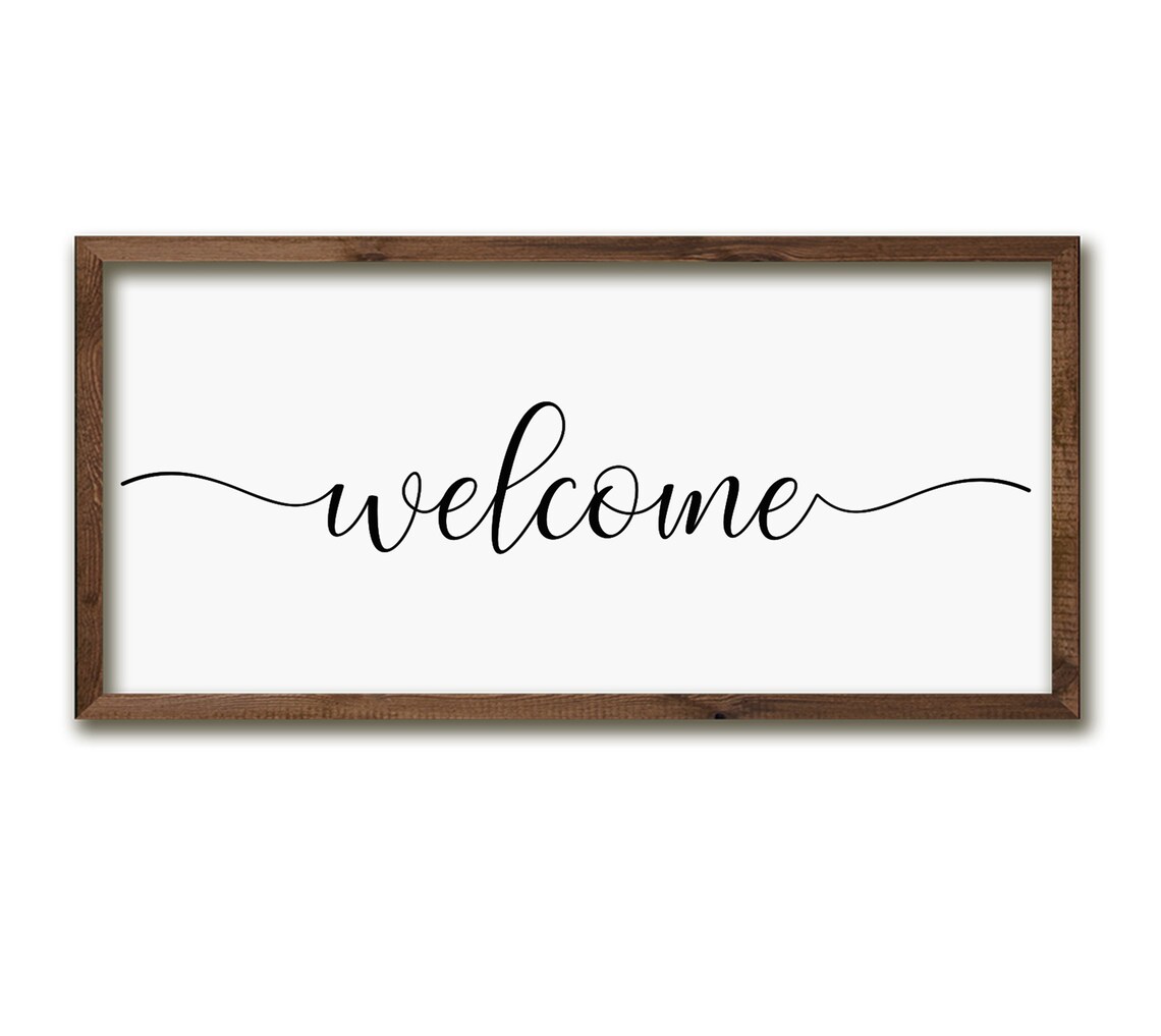 Welcome Sign Entryway Decor, Wall Art Print