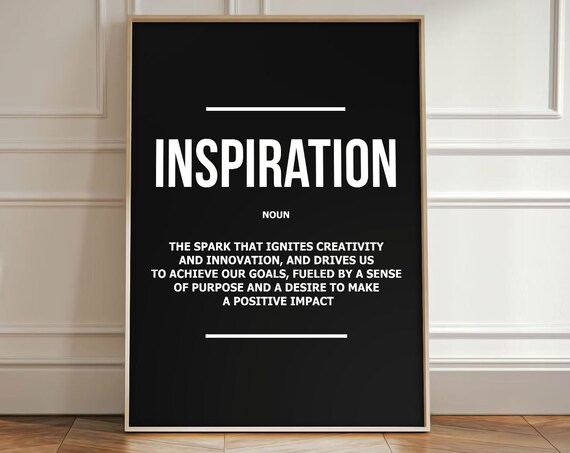 Inspiration Wall Motivational Canvas Inspirational Decor Modern Print Positive Sign Ambition Quote Art Passion Poster