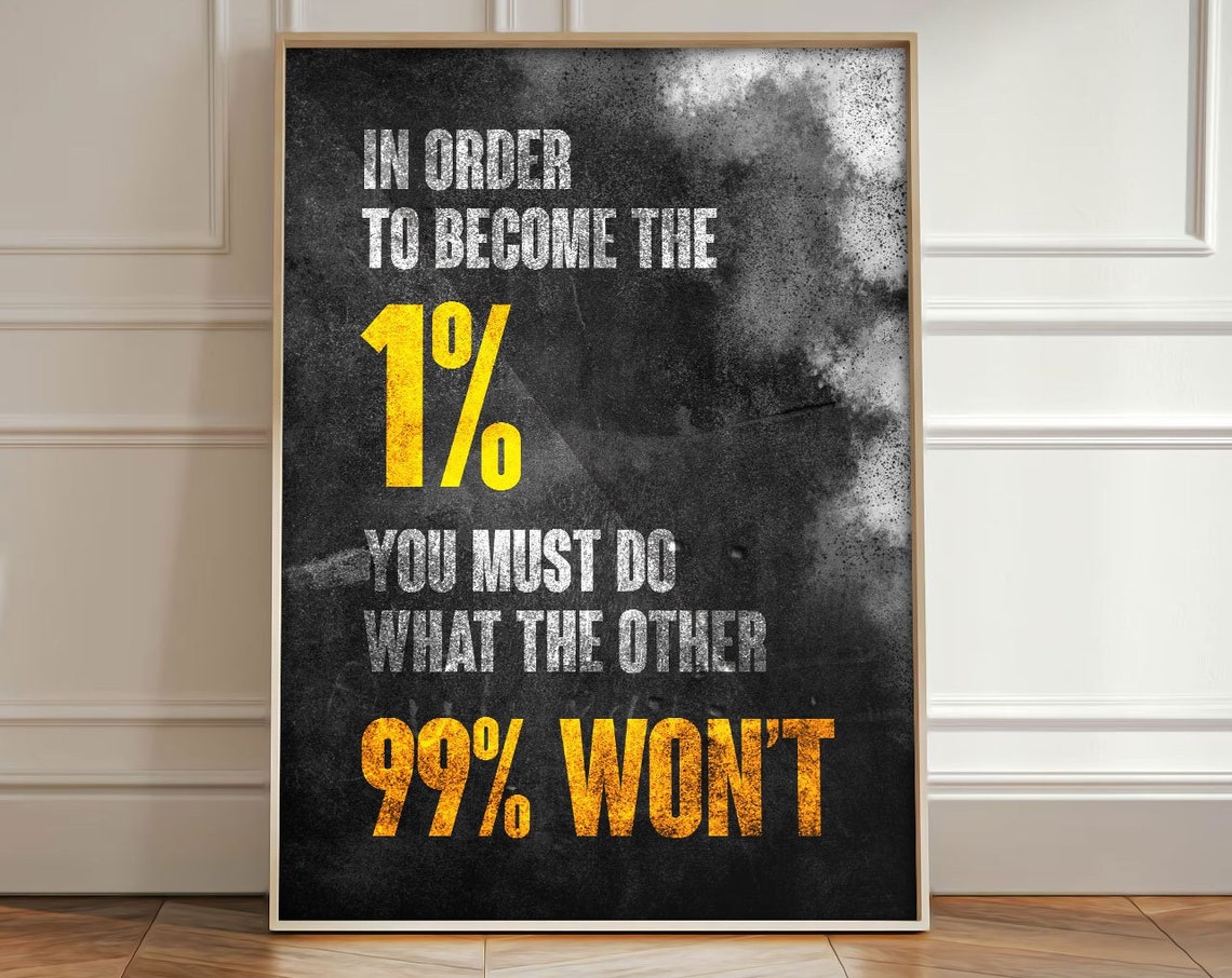 Motivation Office Wall Decor Art Print