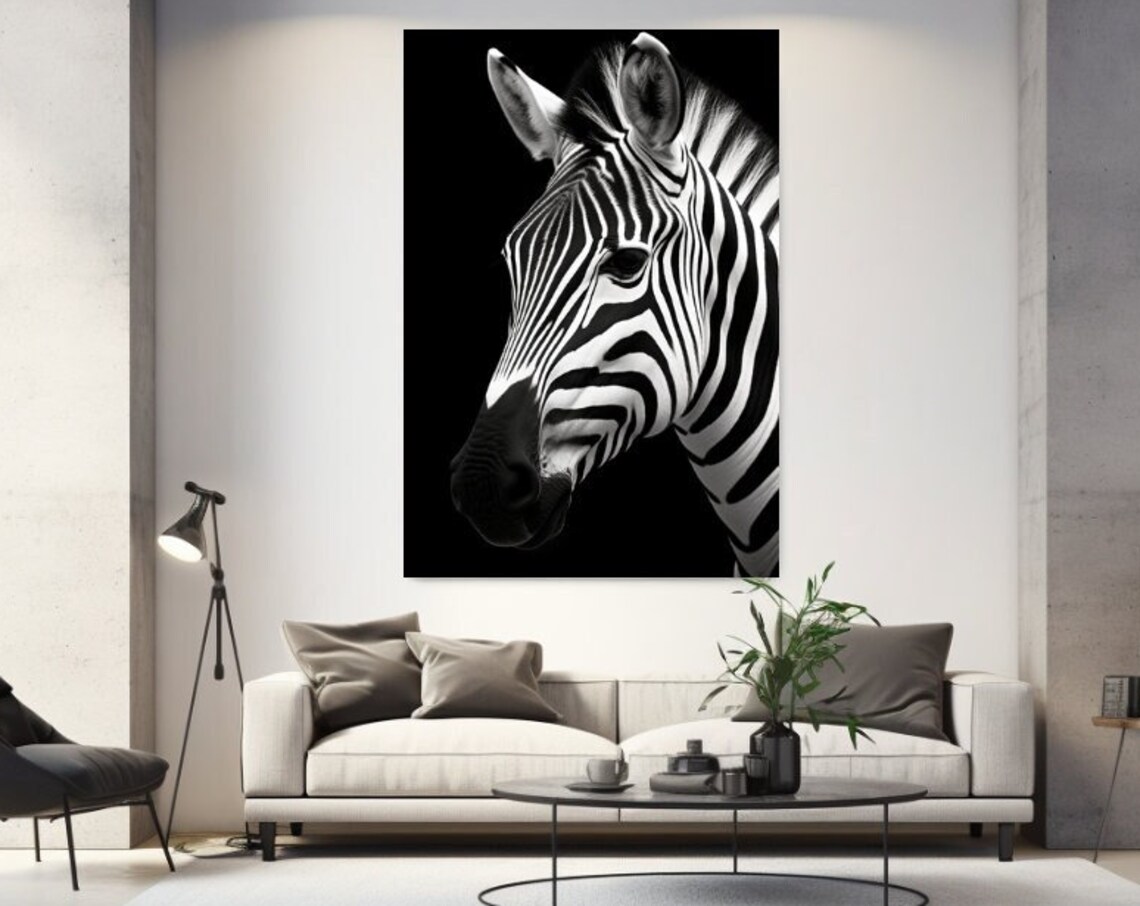 Zebra Design Aesthetic Animal Print Wall Art Print