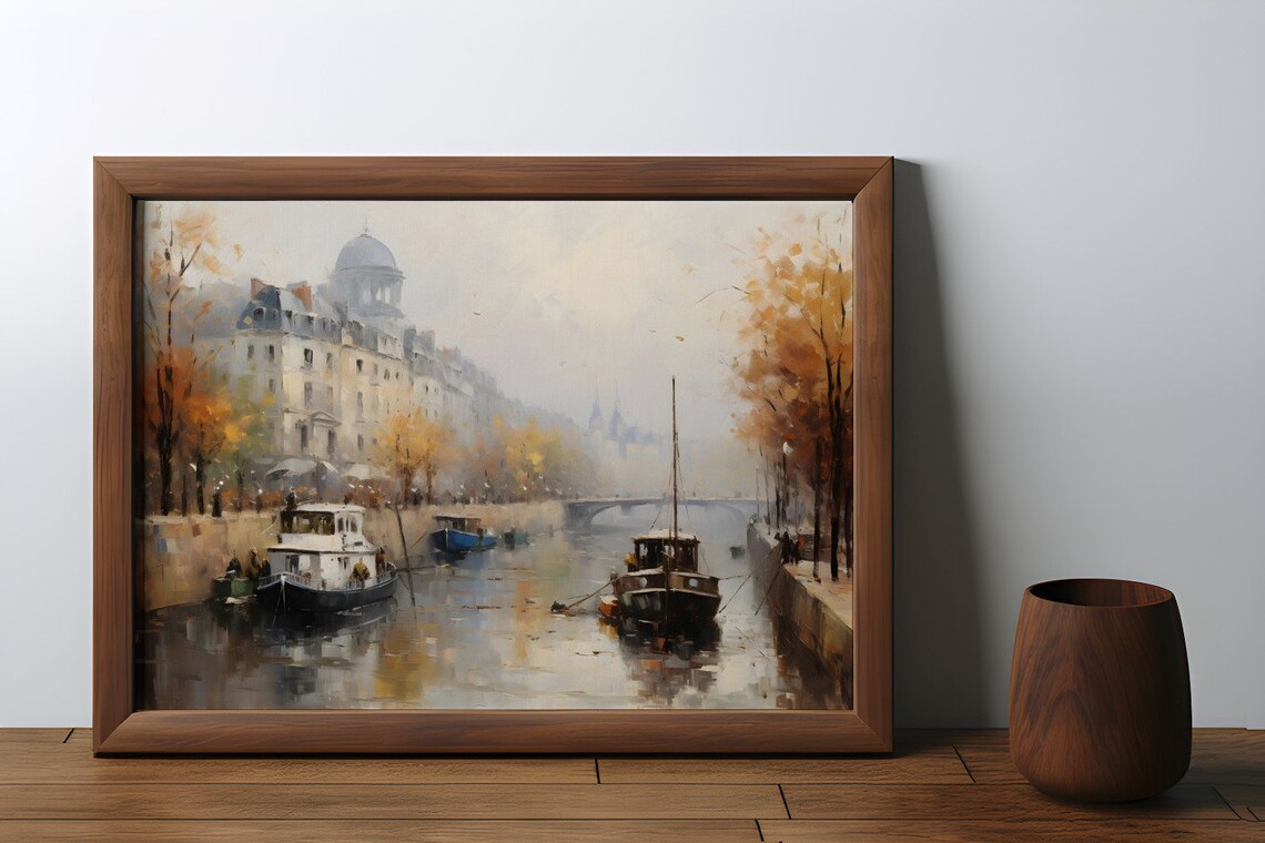 Golden Hues Of Paris Reflections By The Seine - Image 3