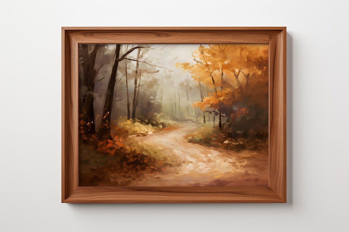 Autumn's Embrace, Whispering Woods Art Print
